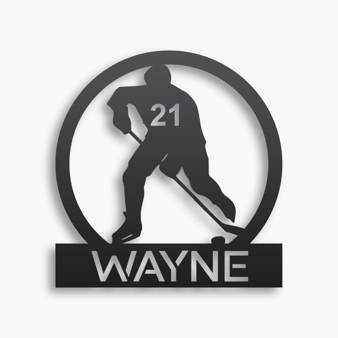 Personalized Hockey Monogram - Premier Medal Hangers USA