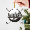 Personalized Sports Wood Ornament - Athlete's Gift Shop