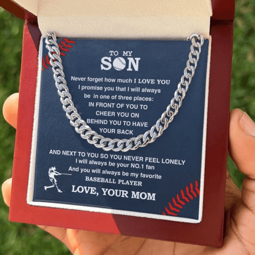 To My Baseball Son - #1 Fan, From Mom - Athlete's Gift Shop
