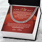 To My Basketball Son - Cuban Link Necklace - Athlete's Gift Shop