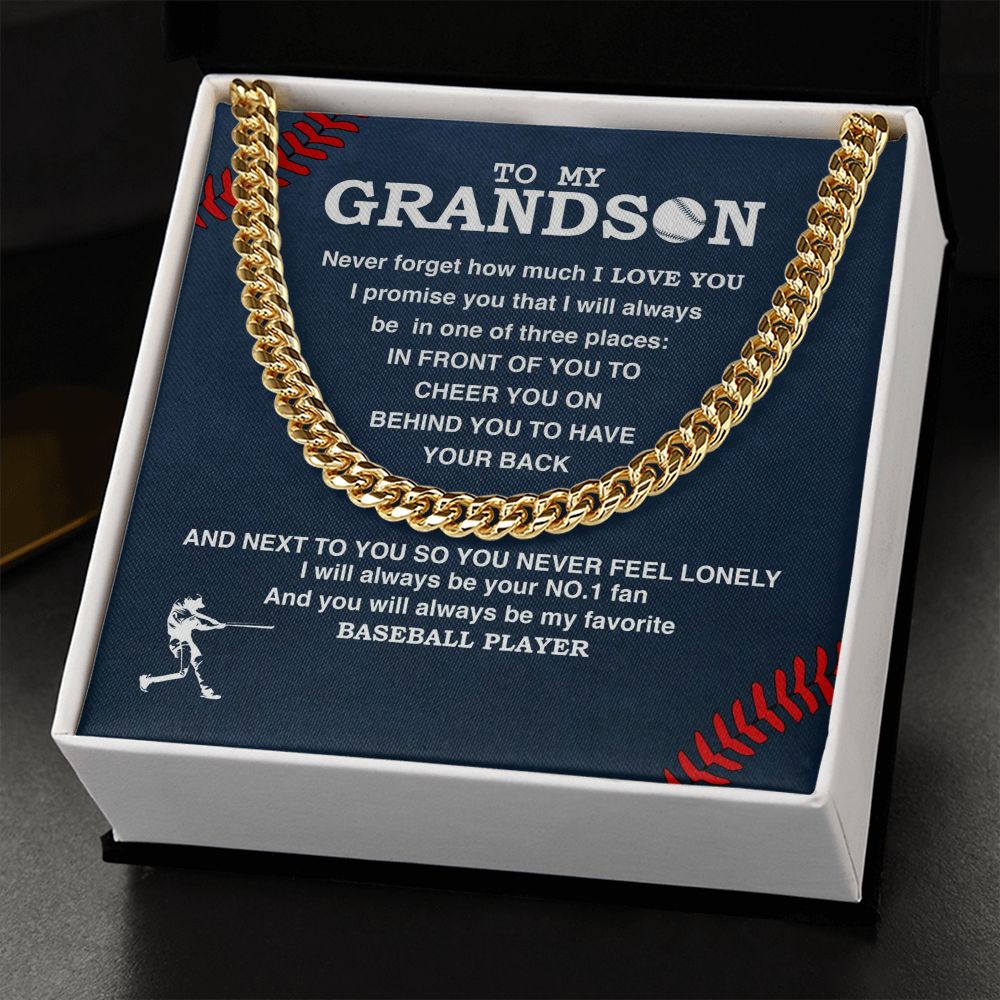 To My Grandson - #1 Fan, Personalized Ending - Athlete's Gift Shop