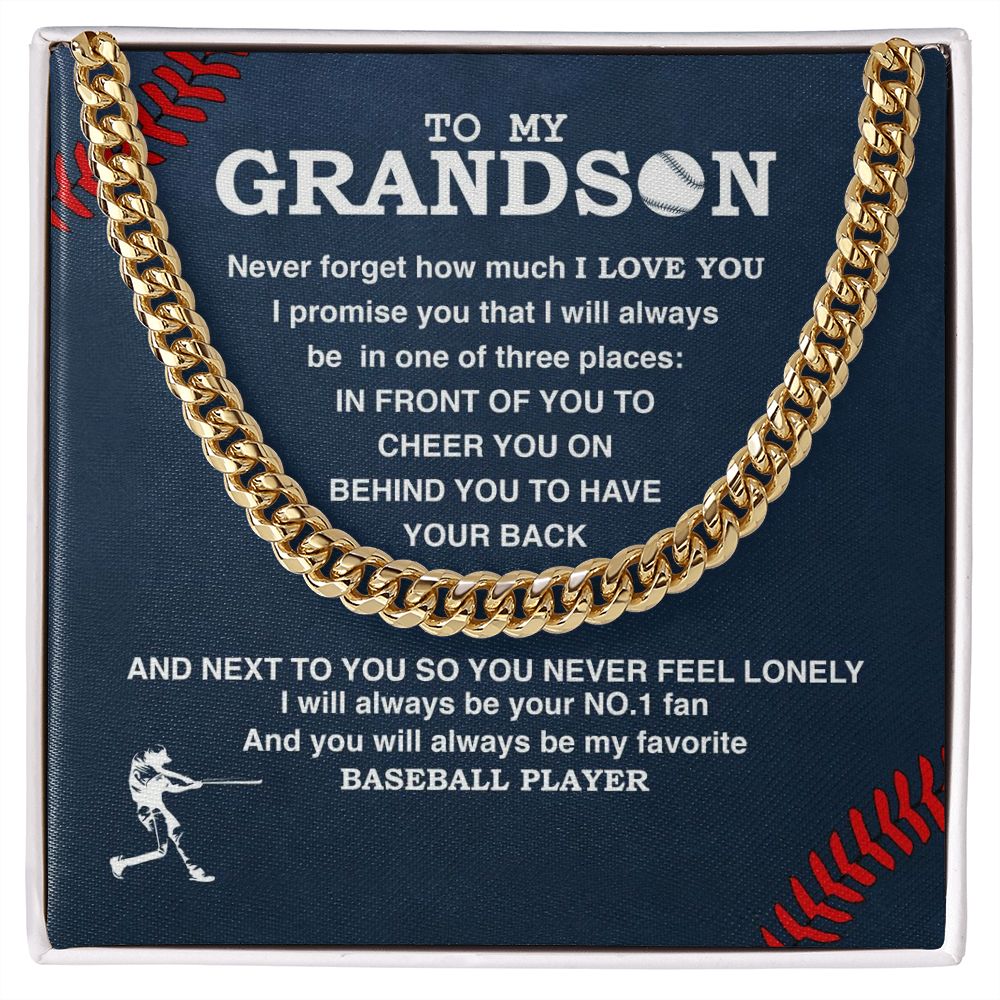 To My Grandson - #1 Fan, Personalized Ending - Athlete's Gift Shop