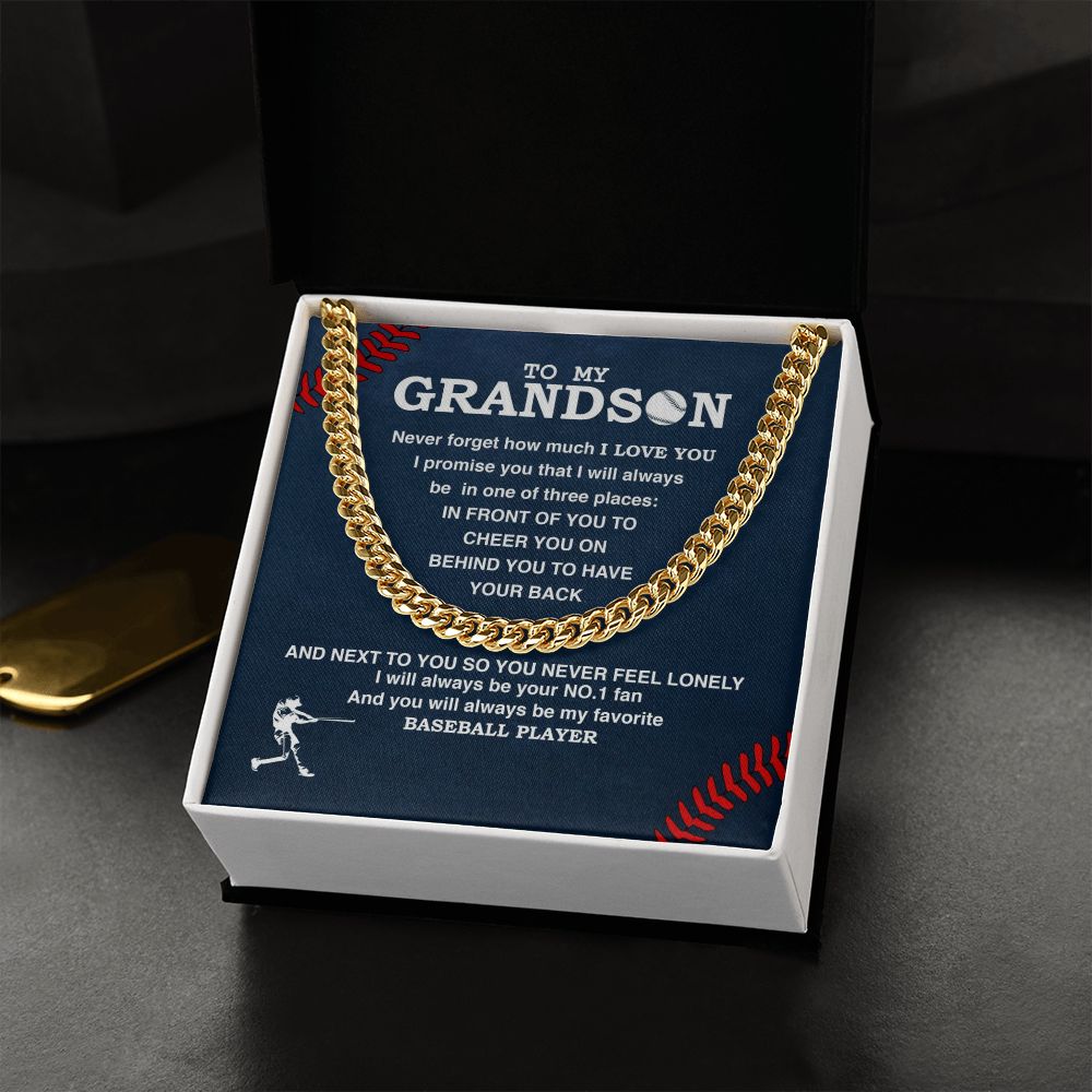 To My Grandson - #1 Fan, Personalized Ending - Athlete's Gift Shop