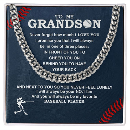 To My Grandson - #1 Fan, Personalized Ending - Athlete's Gift Shop