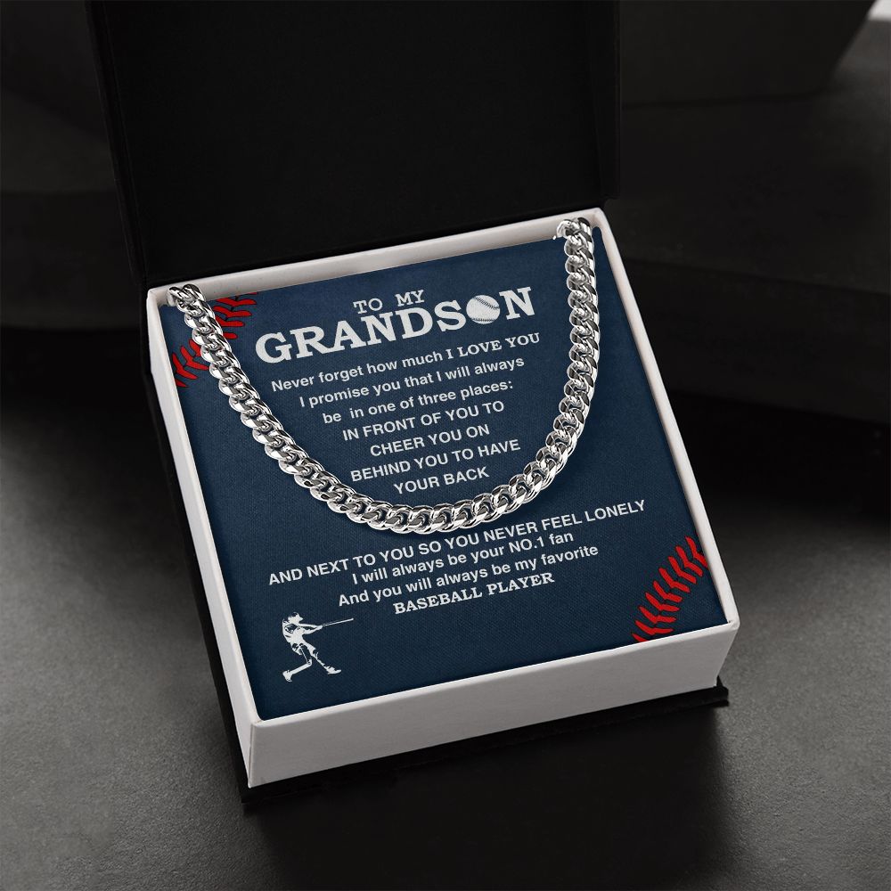 To My Grandson - #1 Fan, Personalized Ending - Athlete's Gift Shop