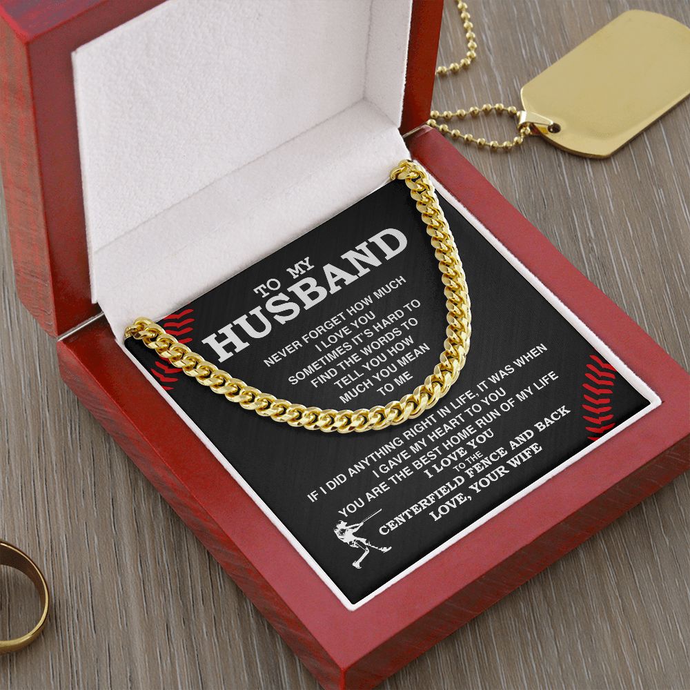 To My Husband - Best Home Run, Never Forget - Athlete's Gift Shop