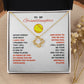 To My Softball Granddaughter - Love Knot Necklace - Athlete's Gift Shop