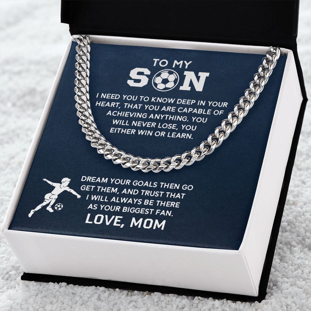 To My Son/Daughter Necklace - Athlete's Gift Shop